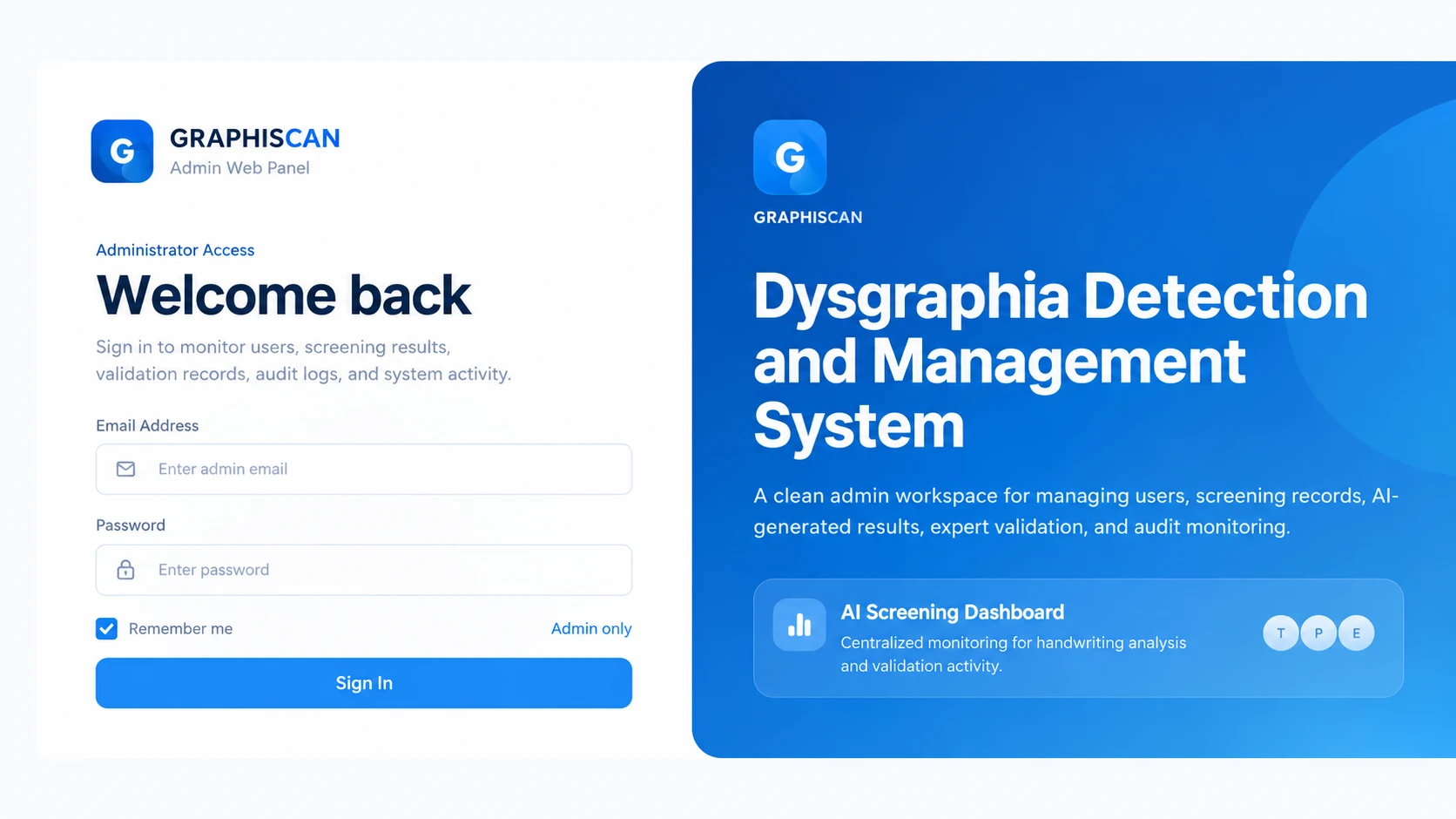 GraphiScan application screenshot